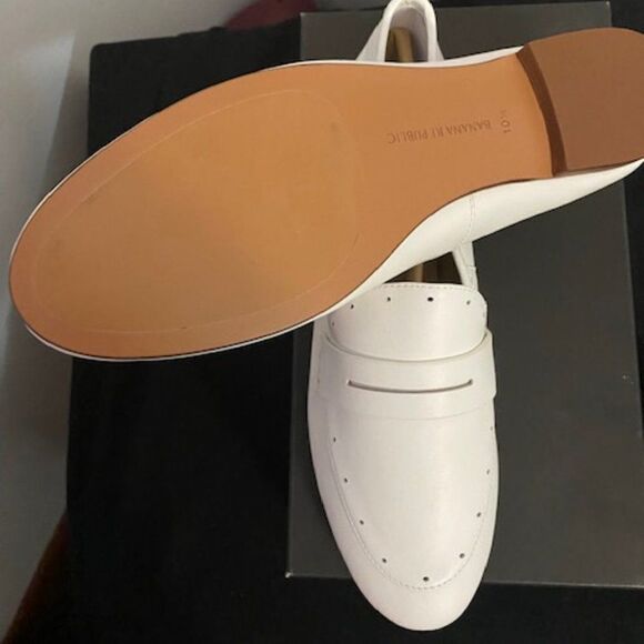 Banana Republic White Demi Penny loafers, size 10.5 - Picture 7 of 7